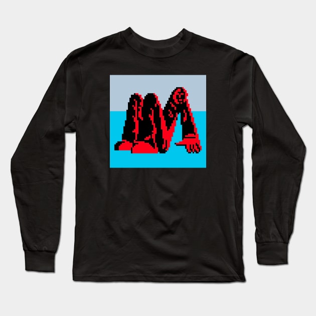 Man alive 8 bit Long Sleeve T-Shirt by Kopi Aiko Art